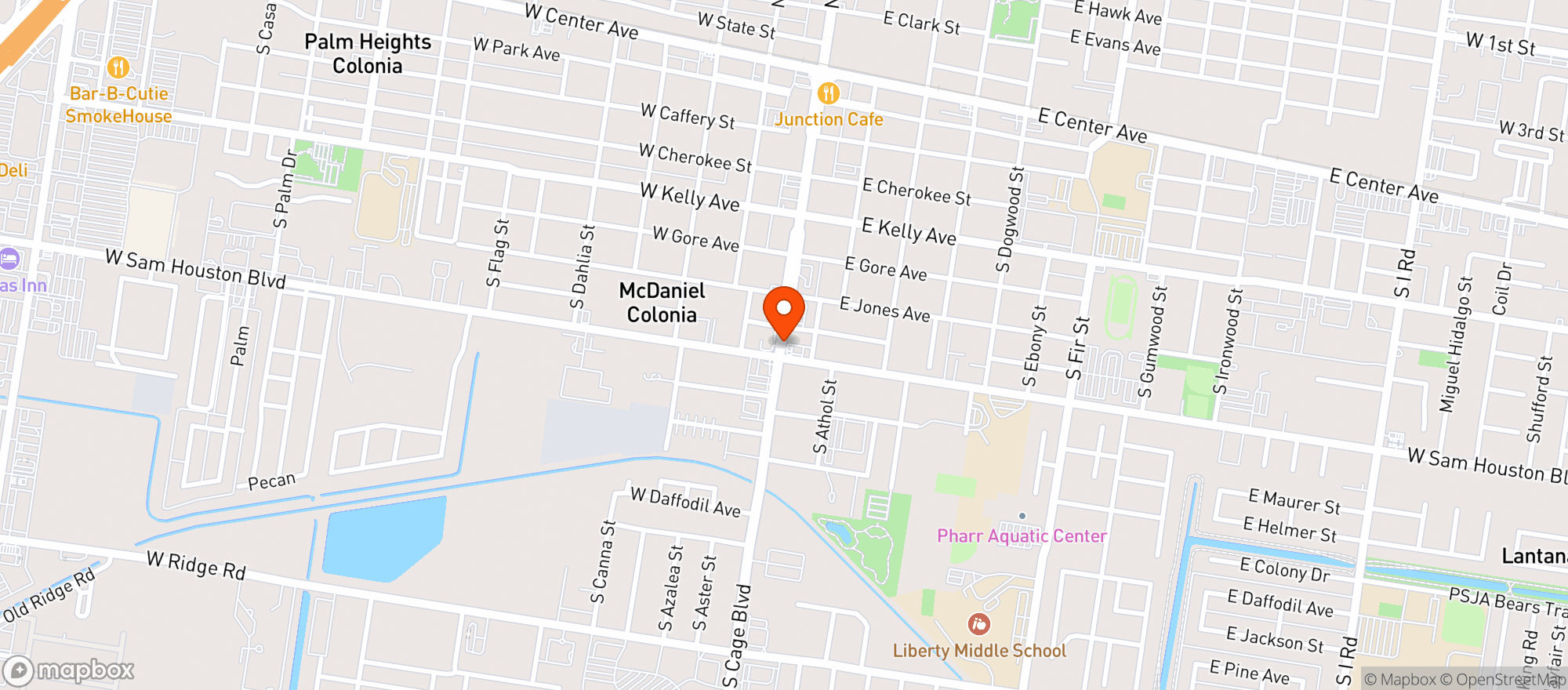 Map showing Corner Mini Mart