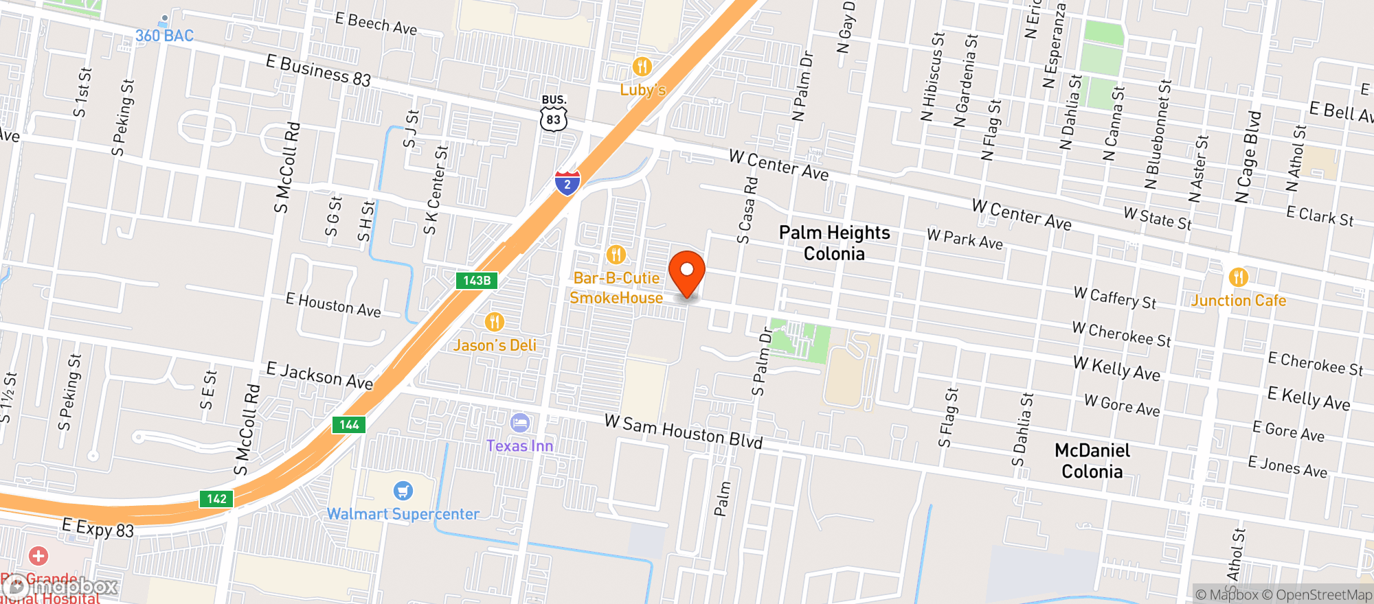 Map showing Wb Liquors & Wine