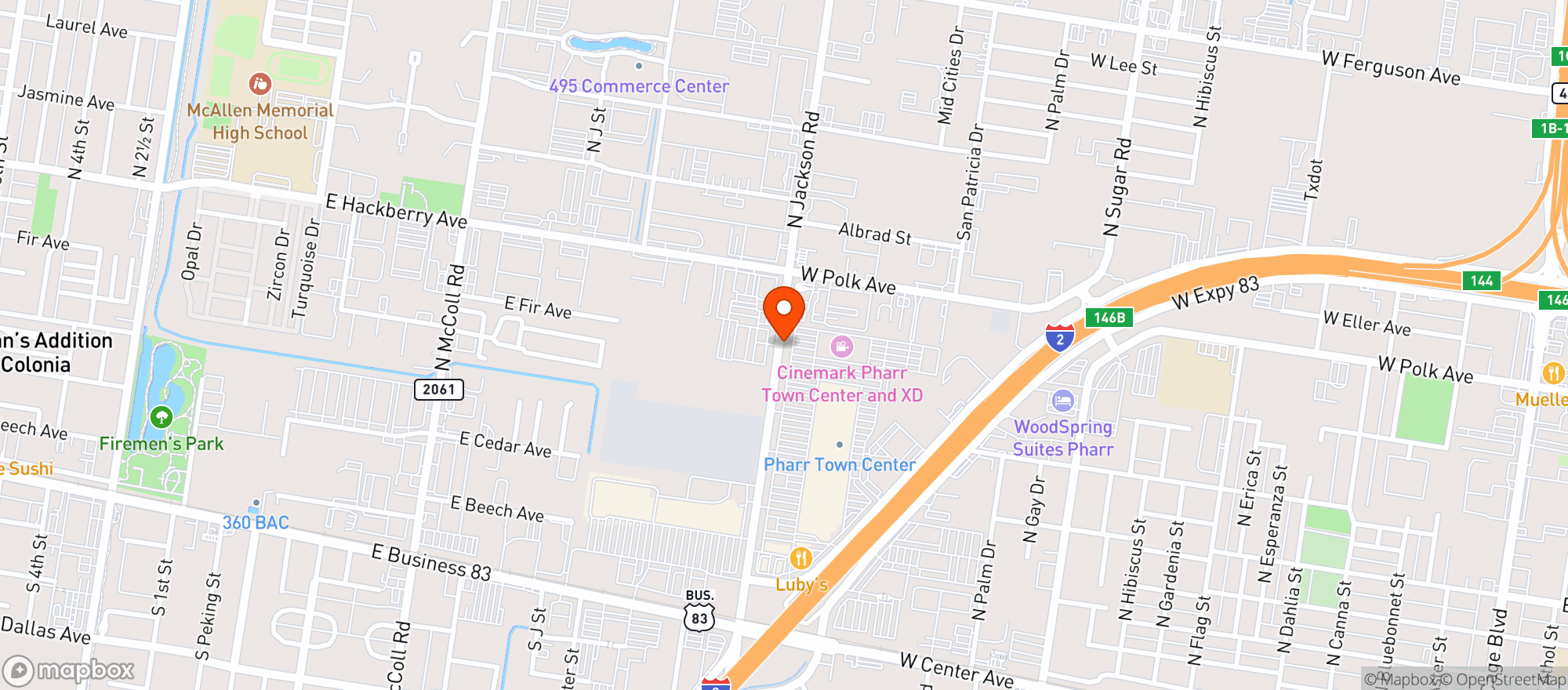 Map showing Feldmans Liquor Warehouse