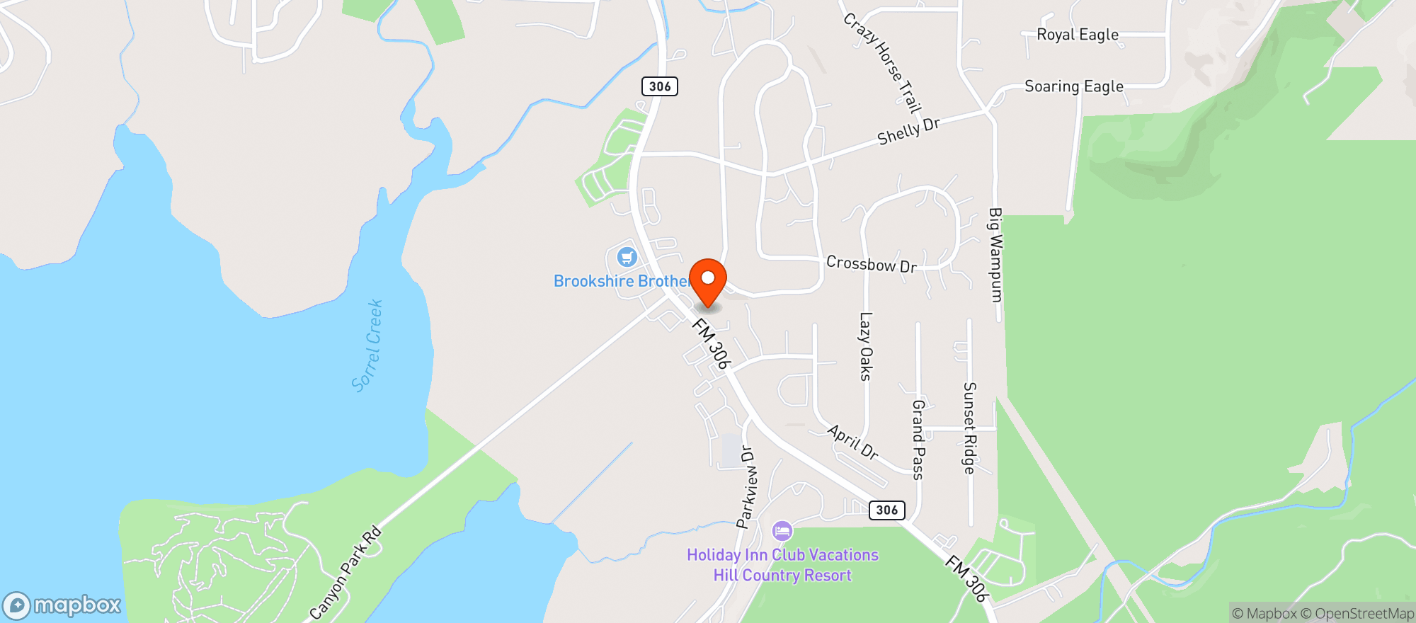 Map showing Lakeside Liquors