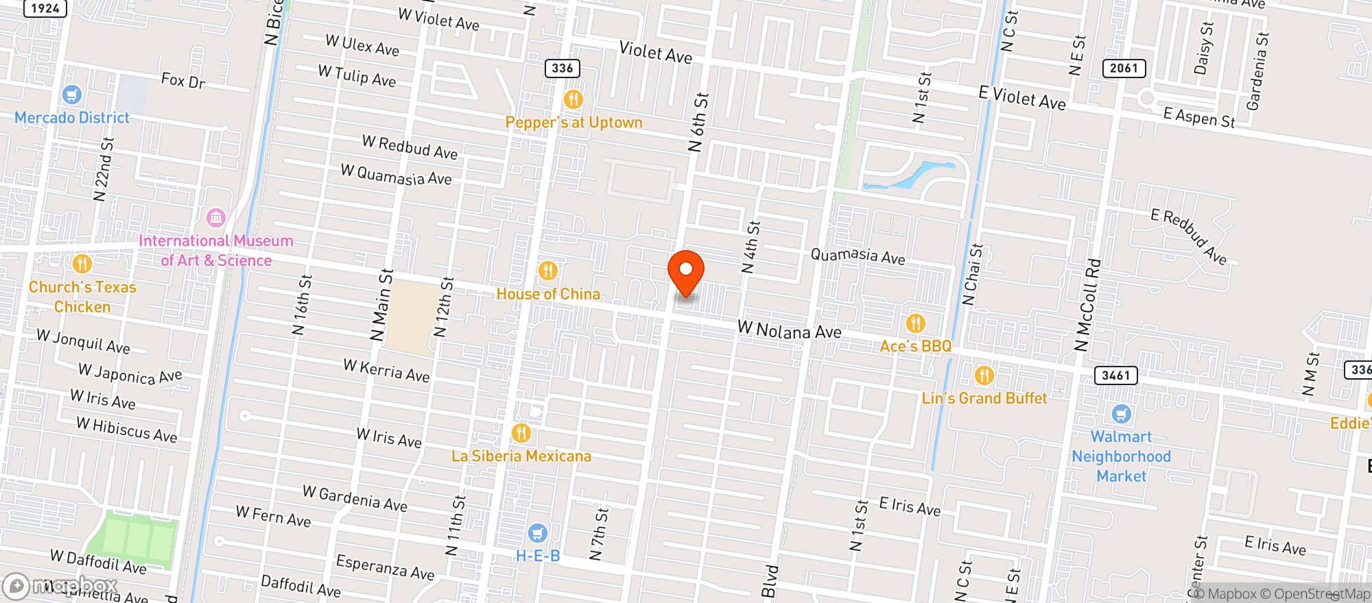 Map showing Kot Pot 1 Korean Bbq & Hot Pot