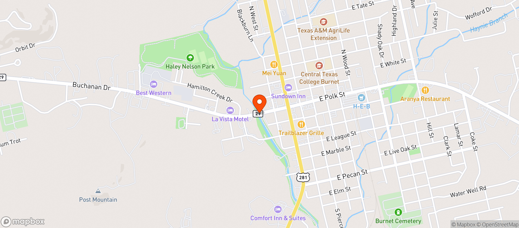 Map showing All The Things OCV
