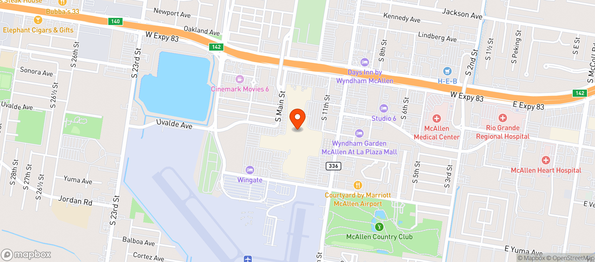 Map showing Gnc