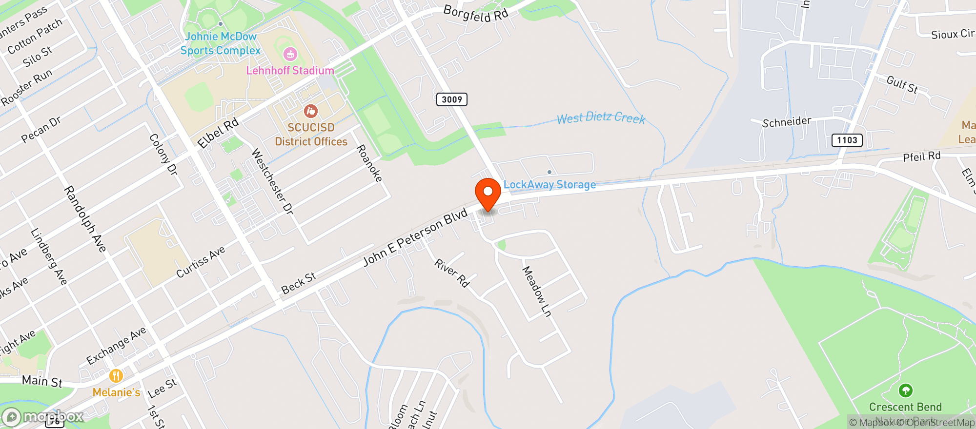 Map showing Lol Liquors