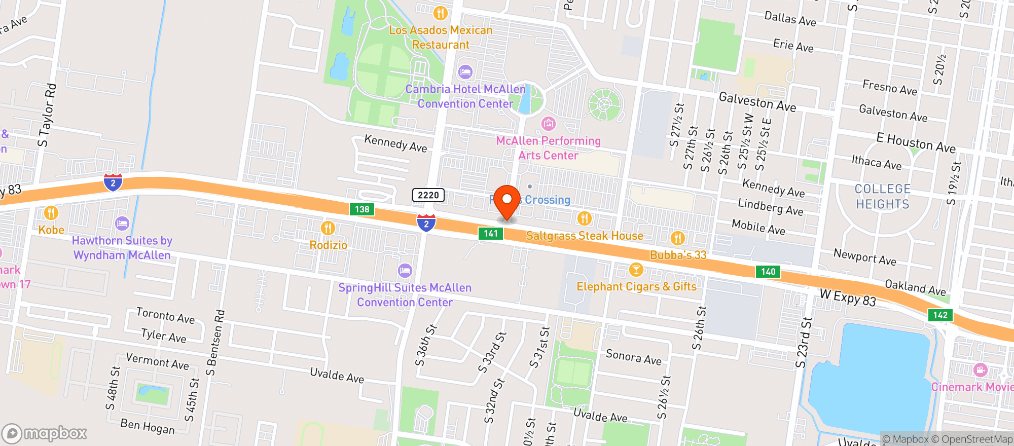 Map showing Gnc