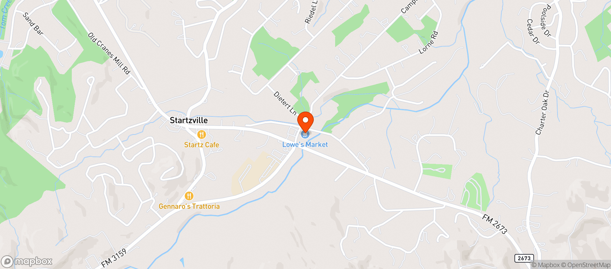 Map showing LOWES