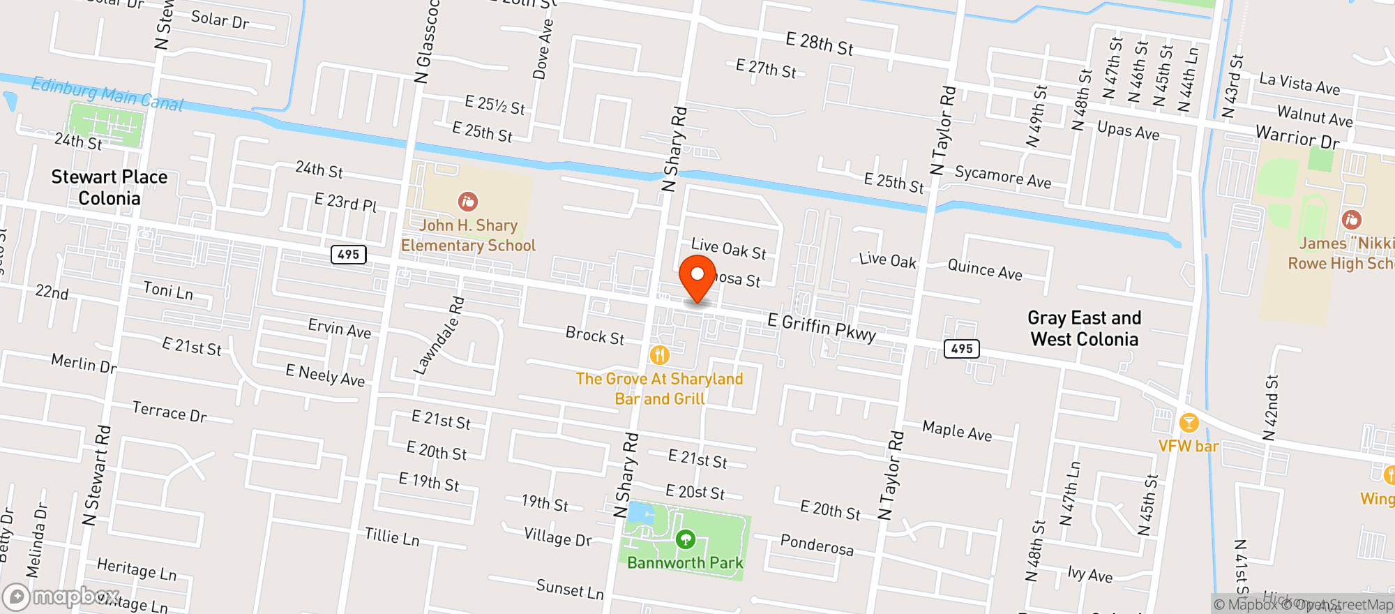 Map showing Chopstix