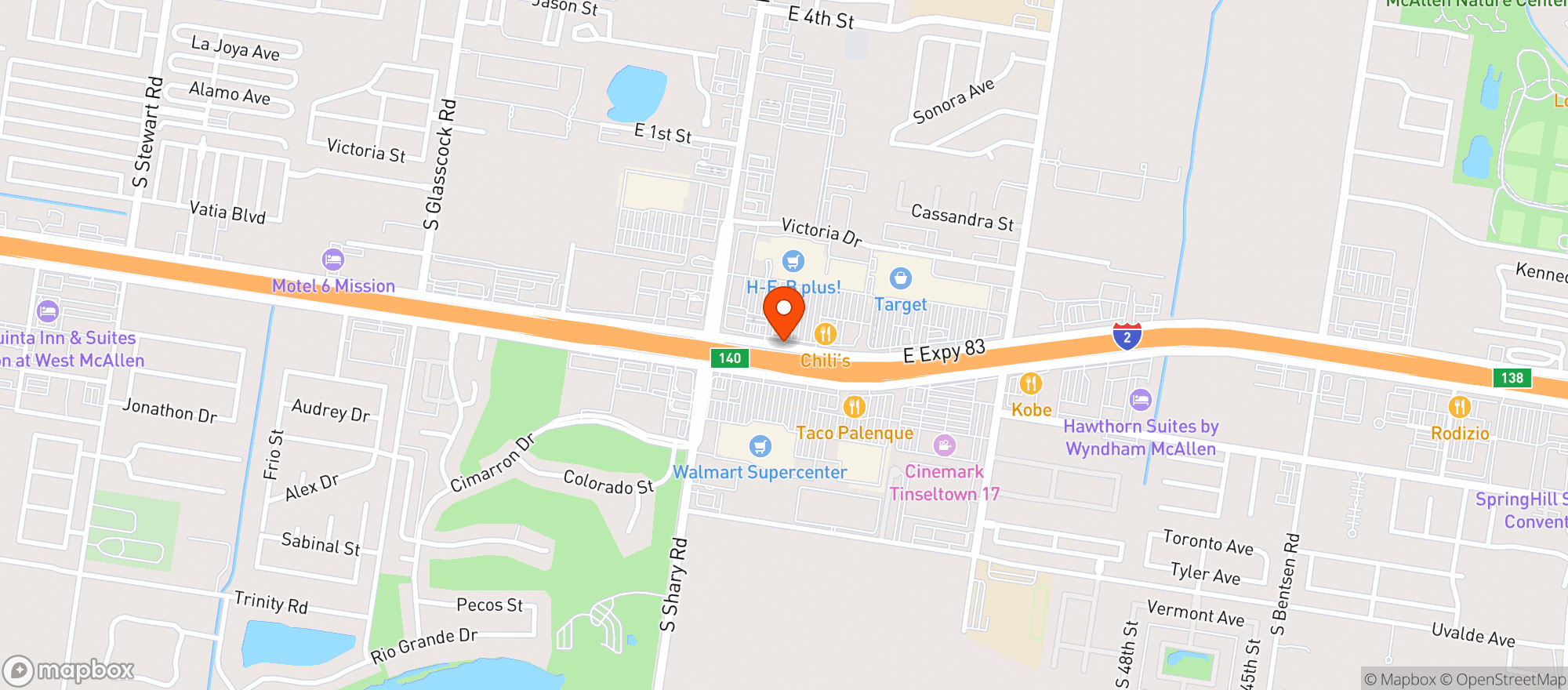 Map showing Target Store #2237