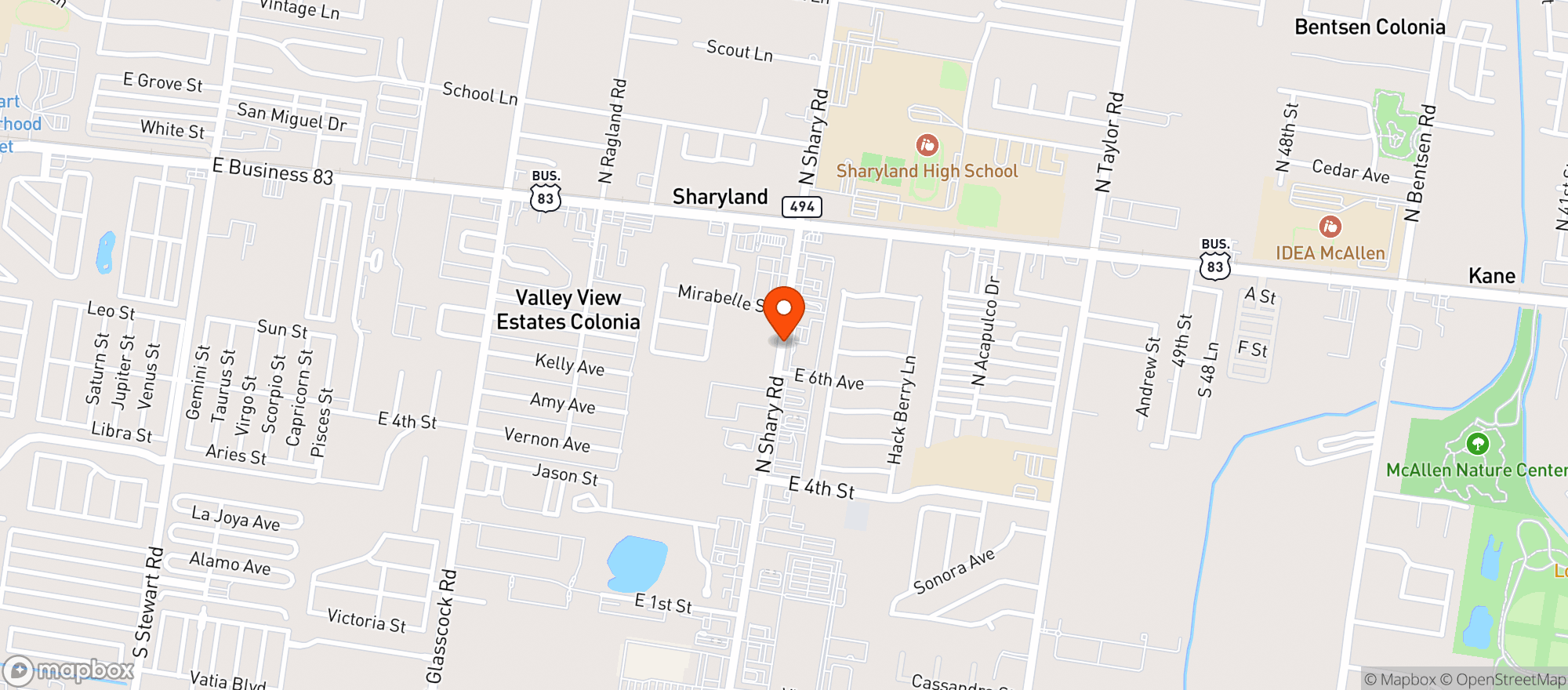 Map showing La Cerveceria Beer Wine & Liquor