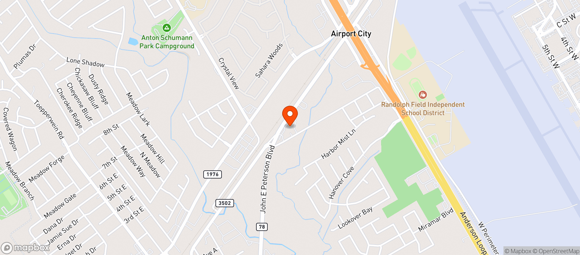 Map showing Sportmans Bar