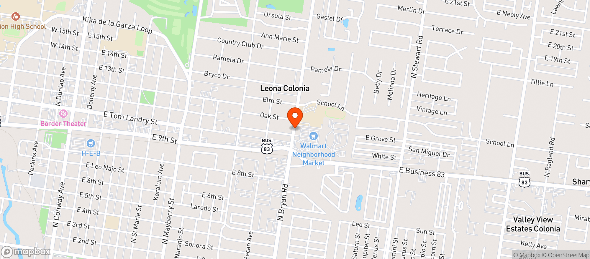 Map showing Walmart Neighborhood Market
