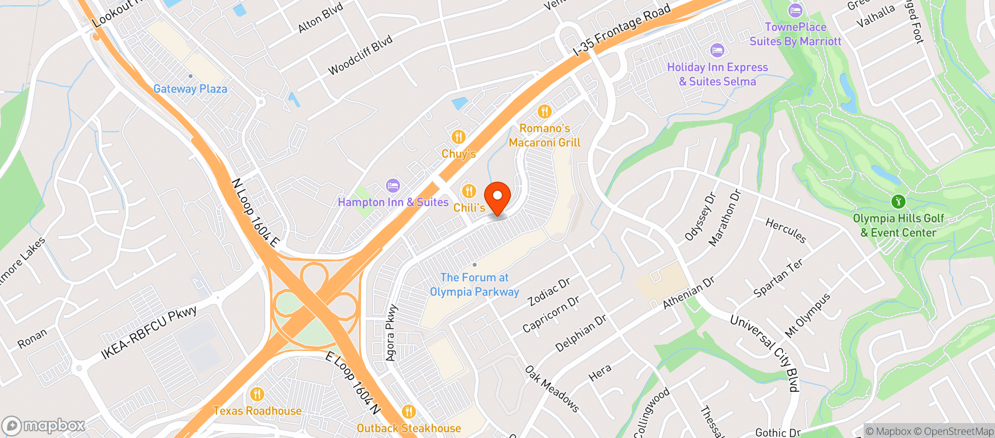 Map showing Gnc