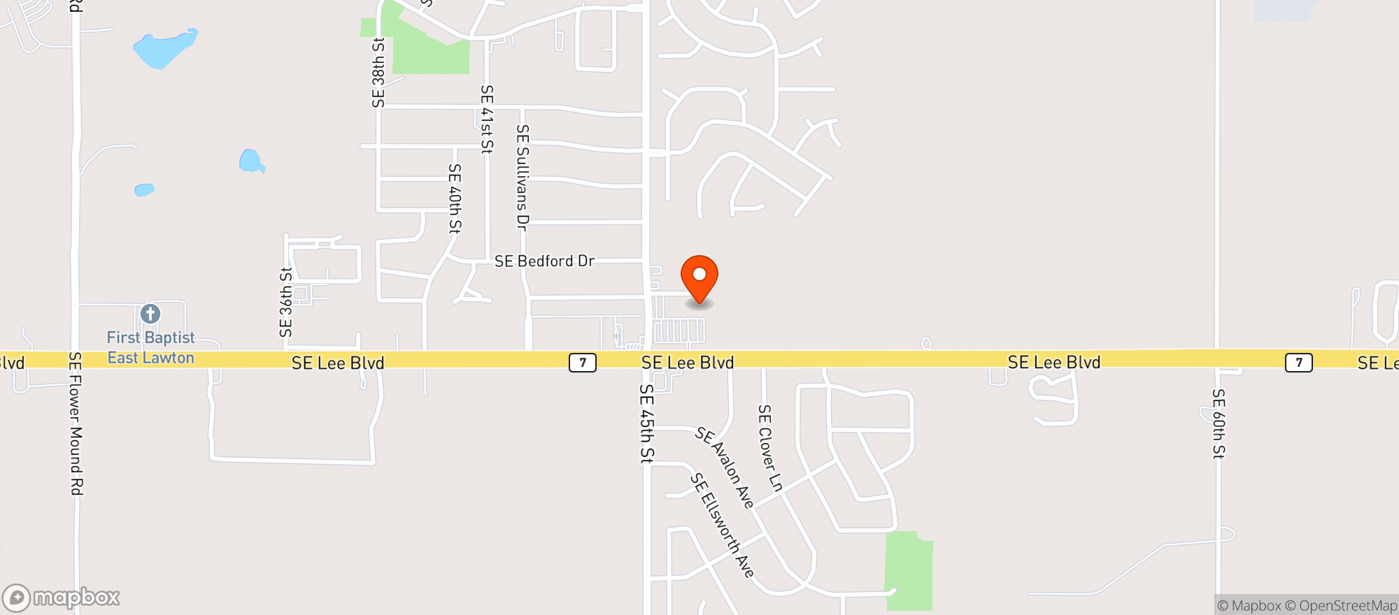 Map showing County Mart (Lawton - 510)