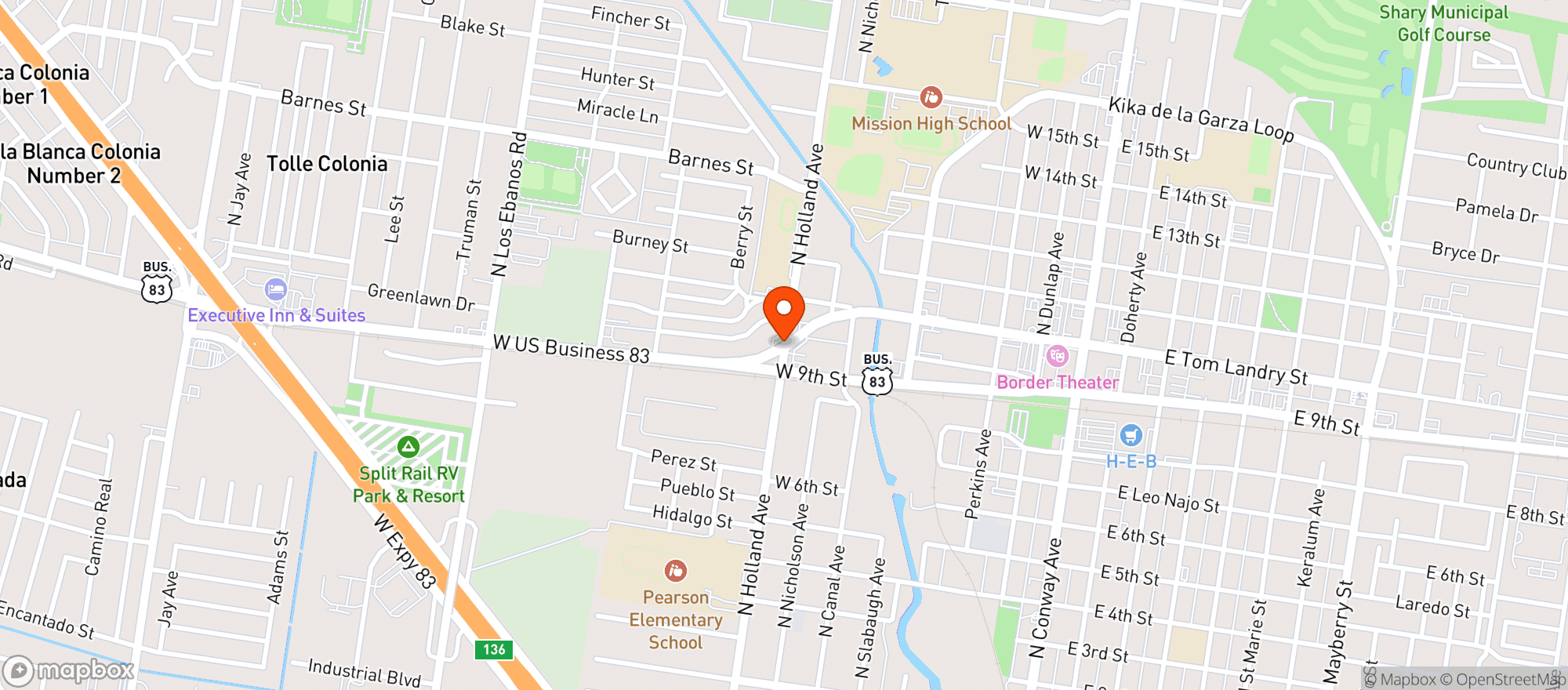 Map showing La Mexico
