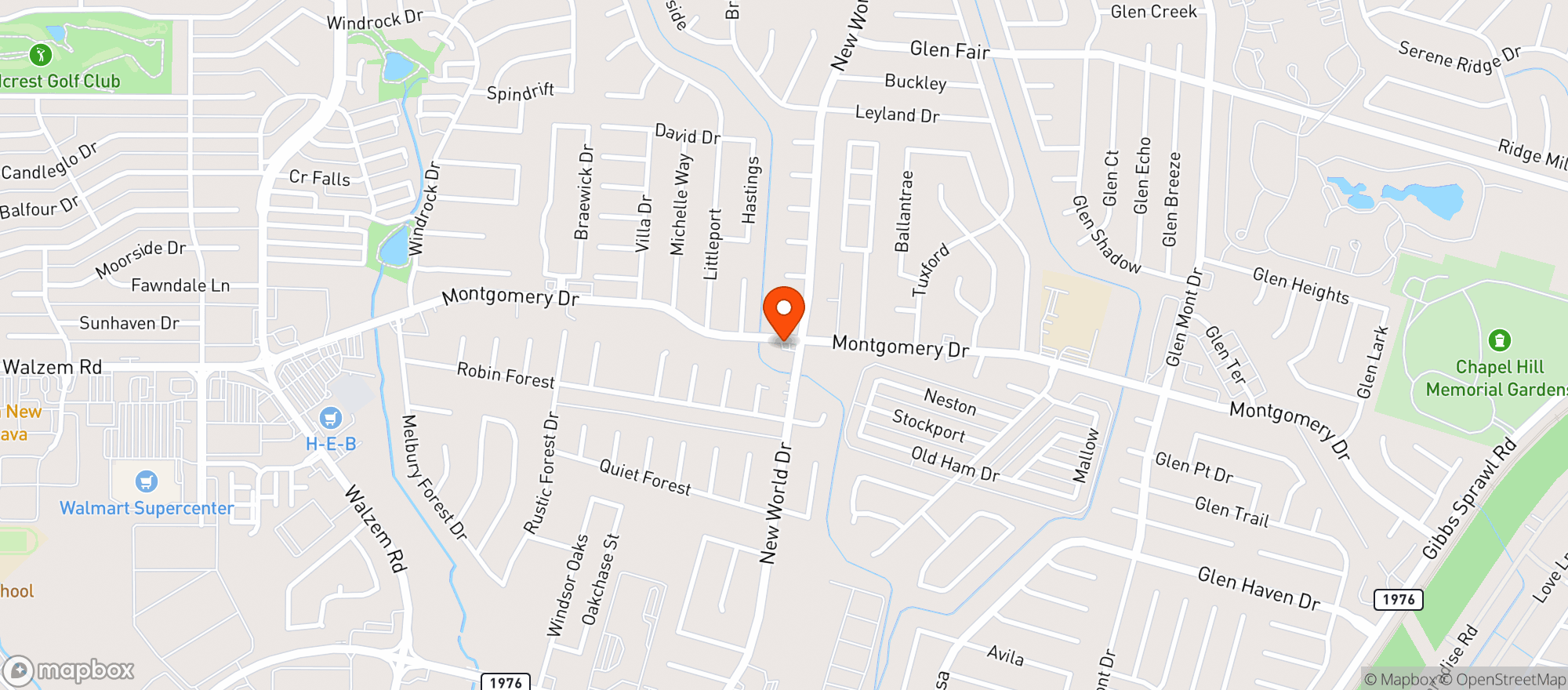 Map showing KINGS MART