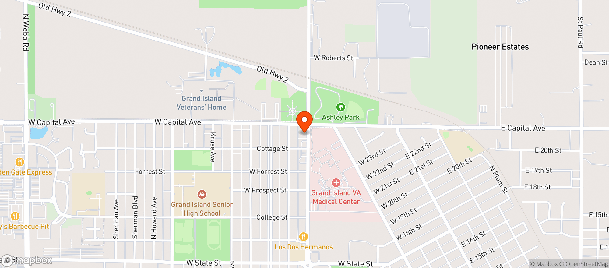 Map showing Peacock Lounge
