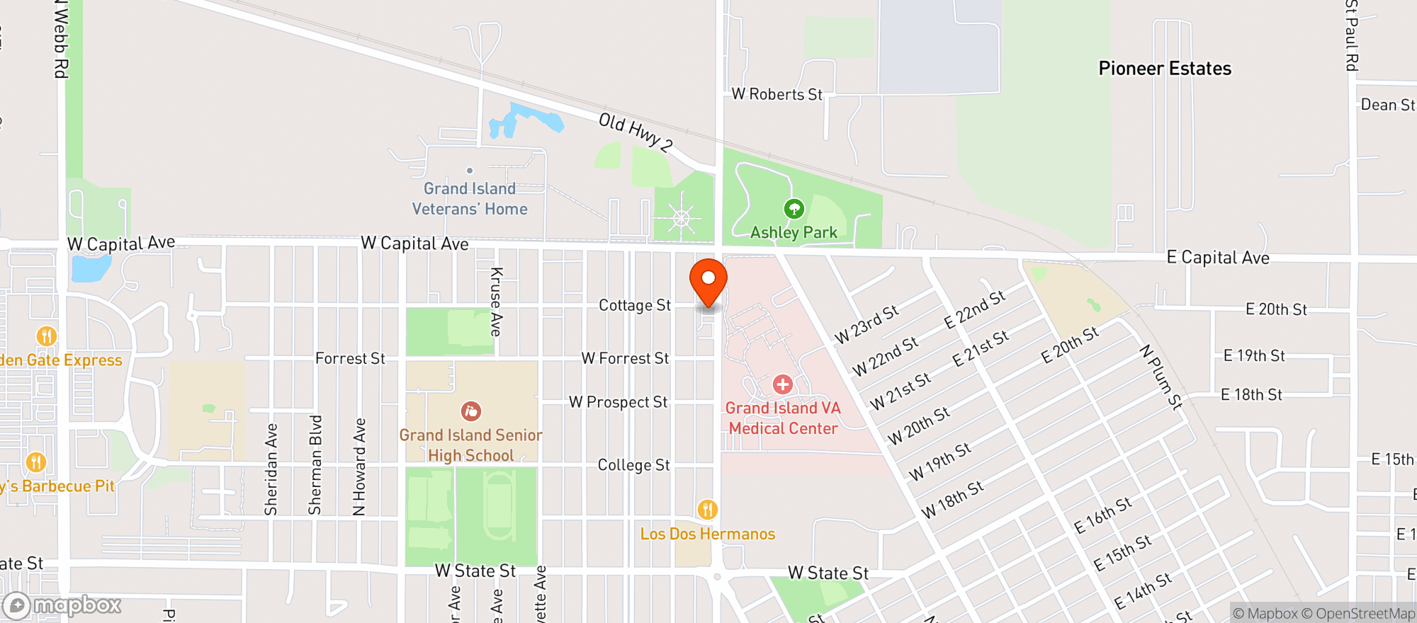 Map showing Shots Lounge And Package