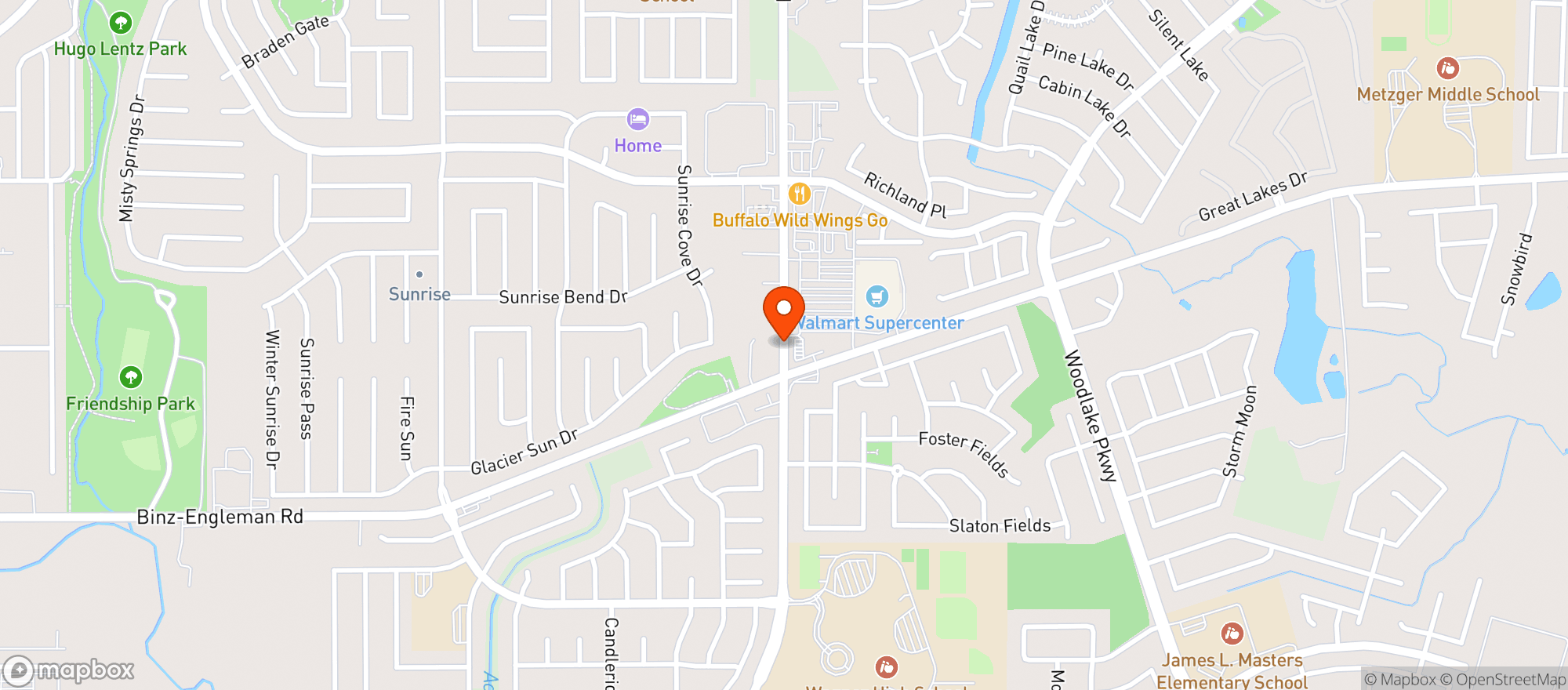 Map showing Circle K