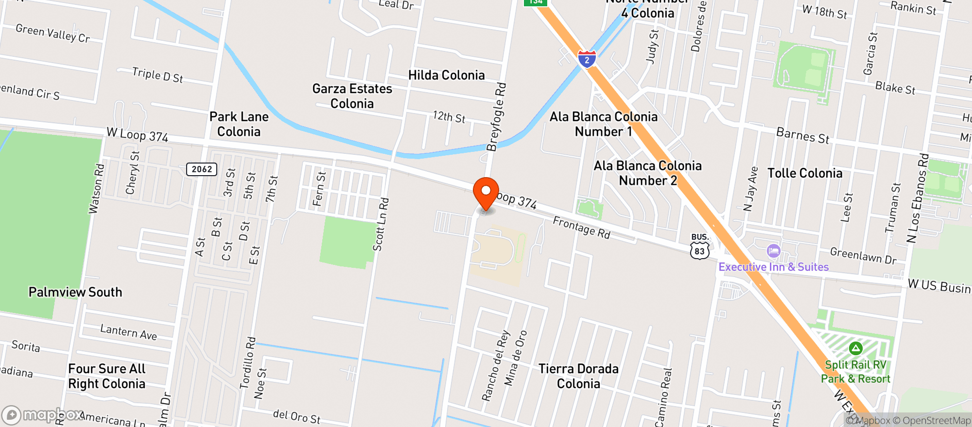 Map showing Beep Beep