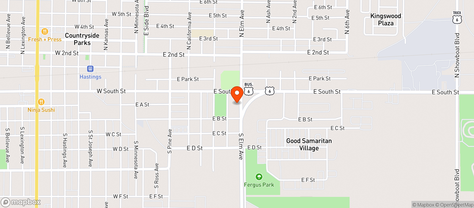 Map showing Dav Club