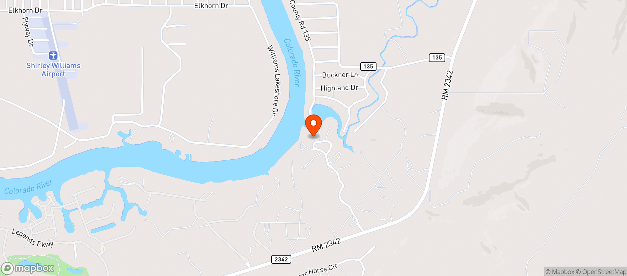 Map showing Log Country Cove