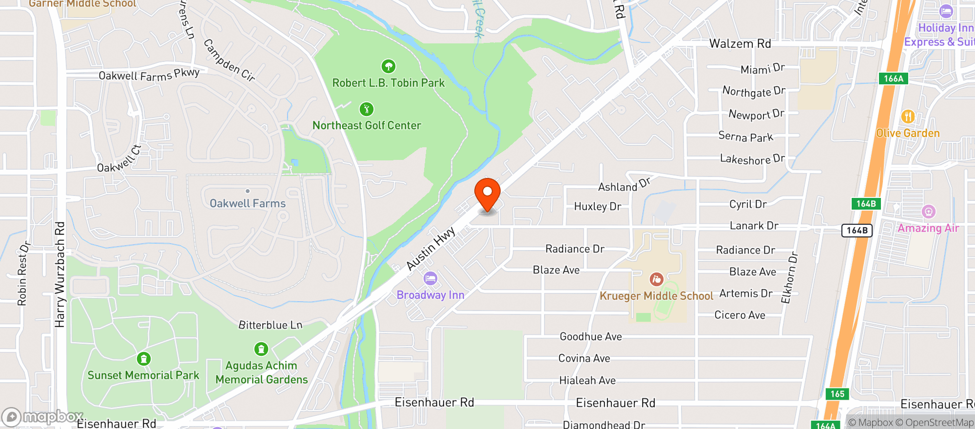 Map showing Planet K Gifts - East