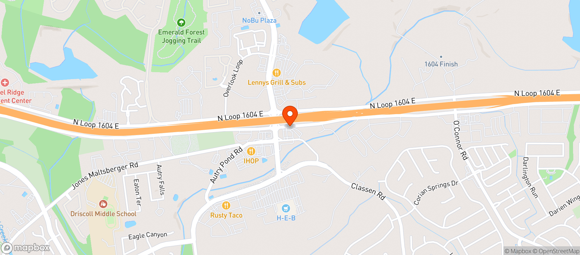 Map showing Circle K