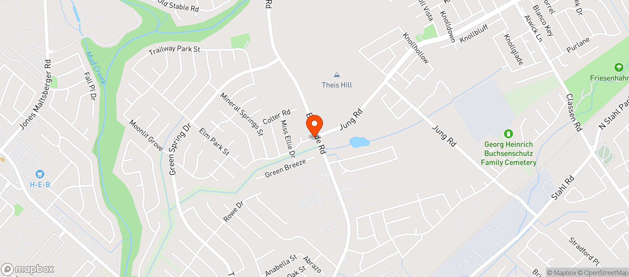 Map showing Ez Mart