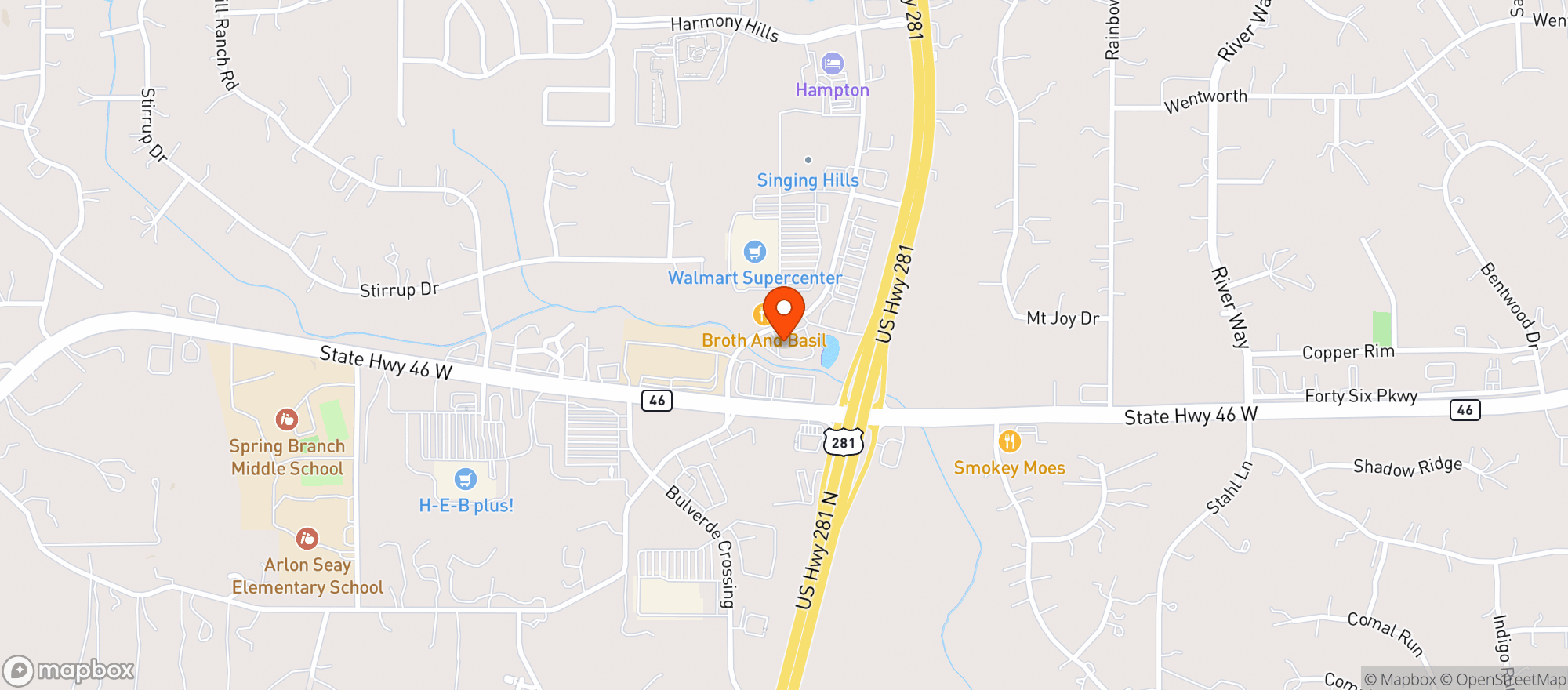 Map showing Vape Away Llc