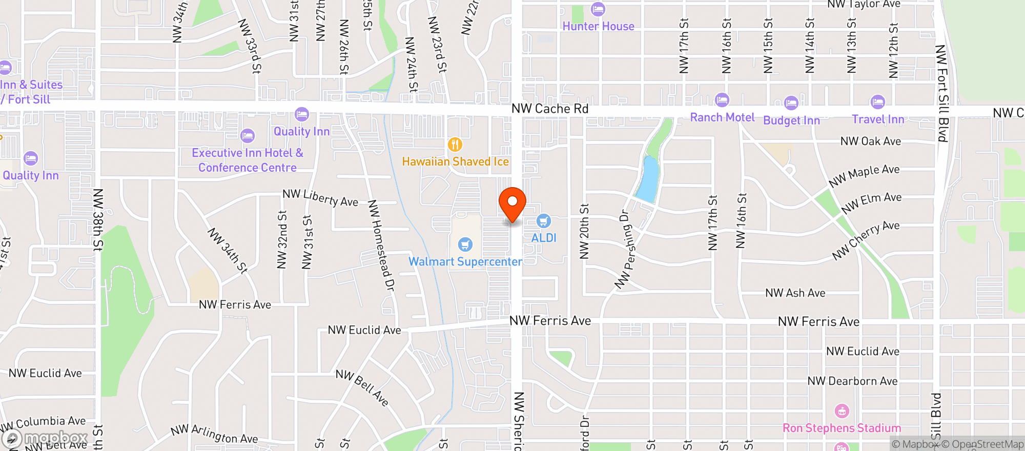 Map showing Walmart Supercenter