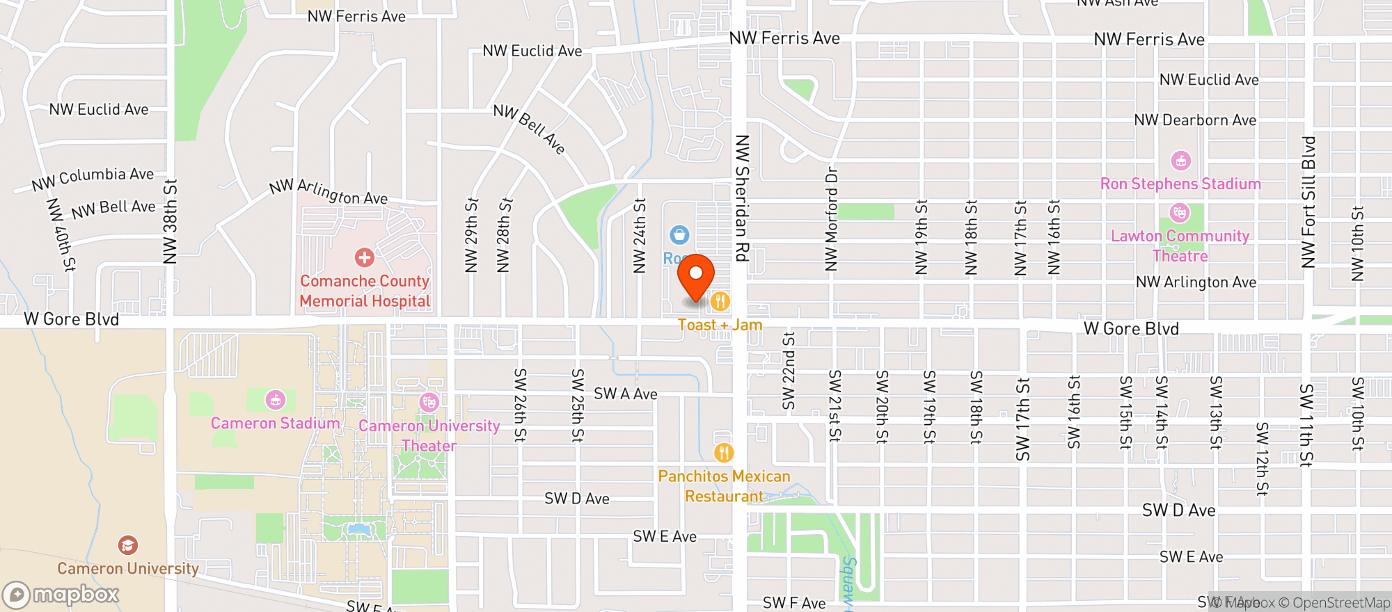 Map showing GreenAcres Market