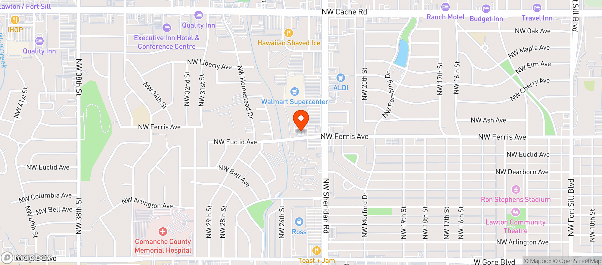 Map showing Sams Club #8239