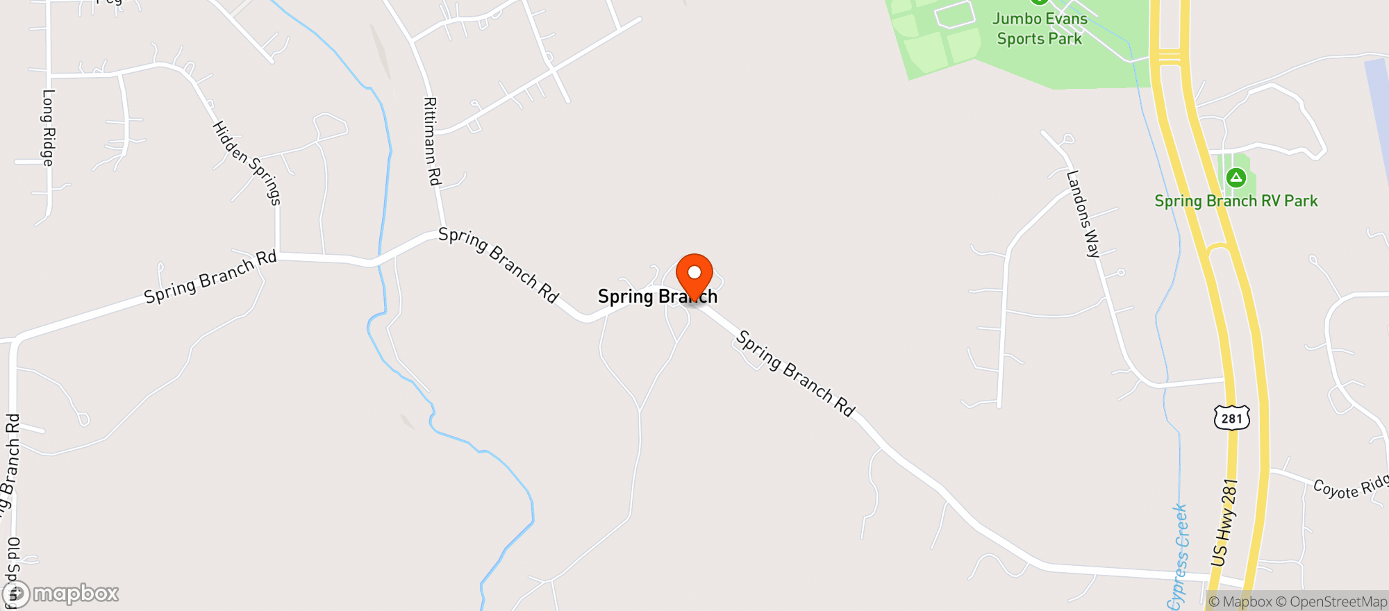 Map showing Lone Star Spirits