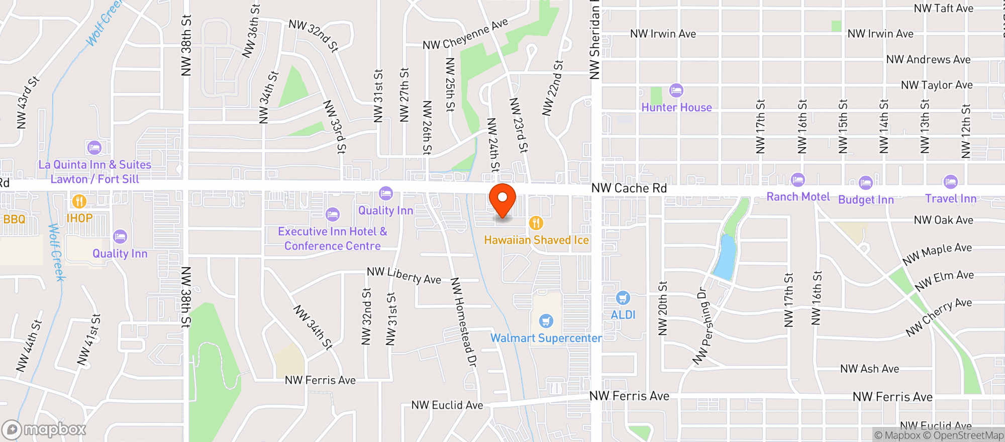 Map showing Buffalo Wild Wings Gril #3307