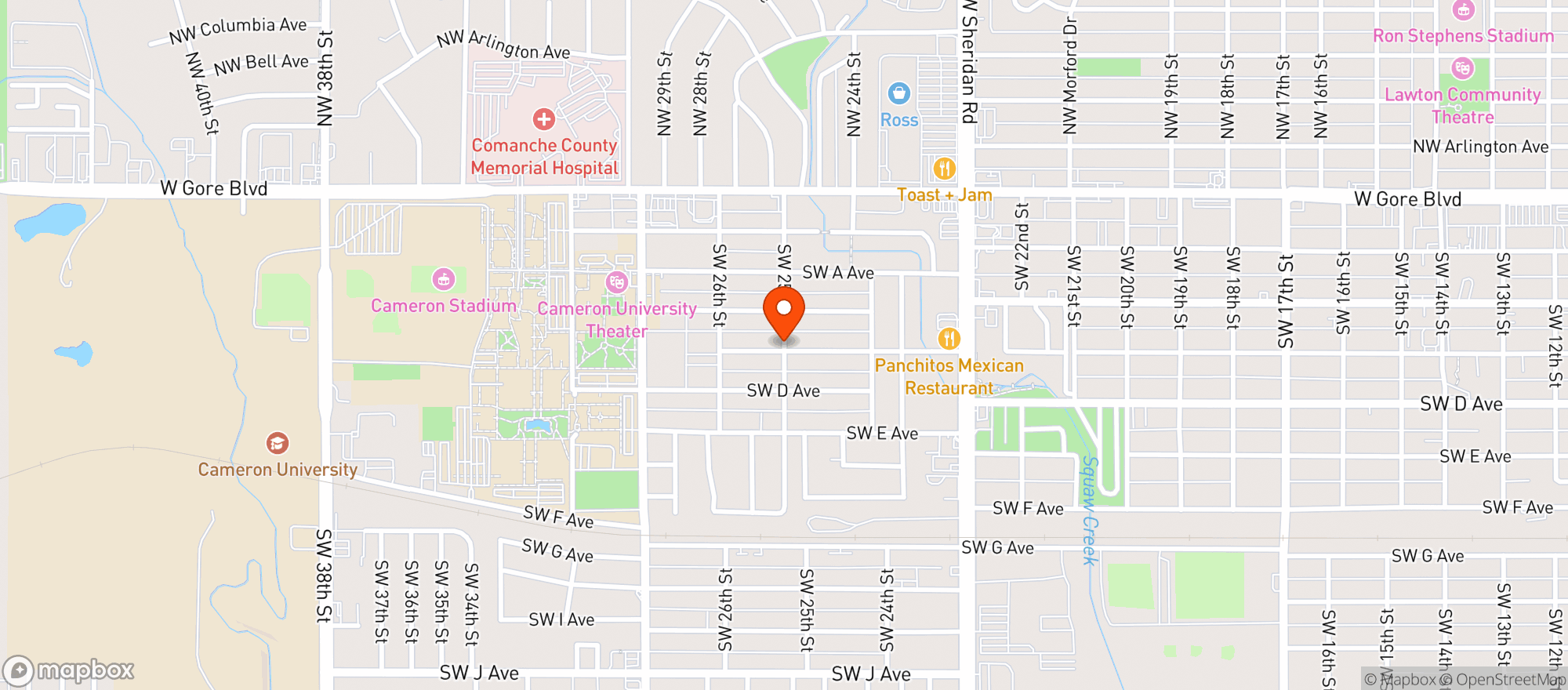 Map showing Gnc