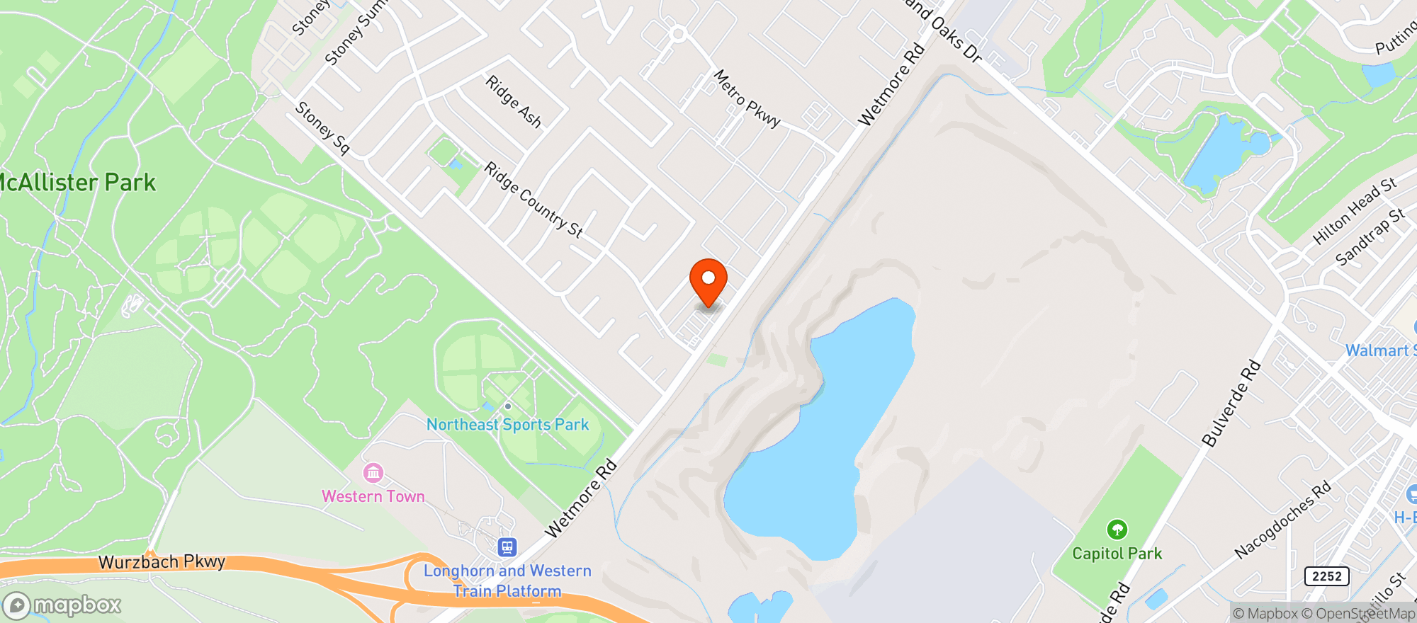 Map showing Wetmore Beach House