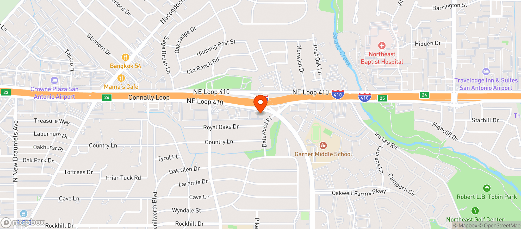 Map showing Thirsty Turtle