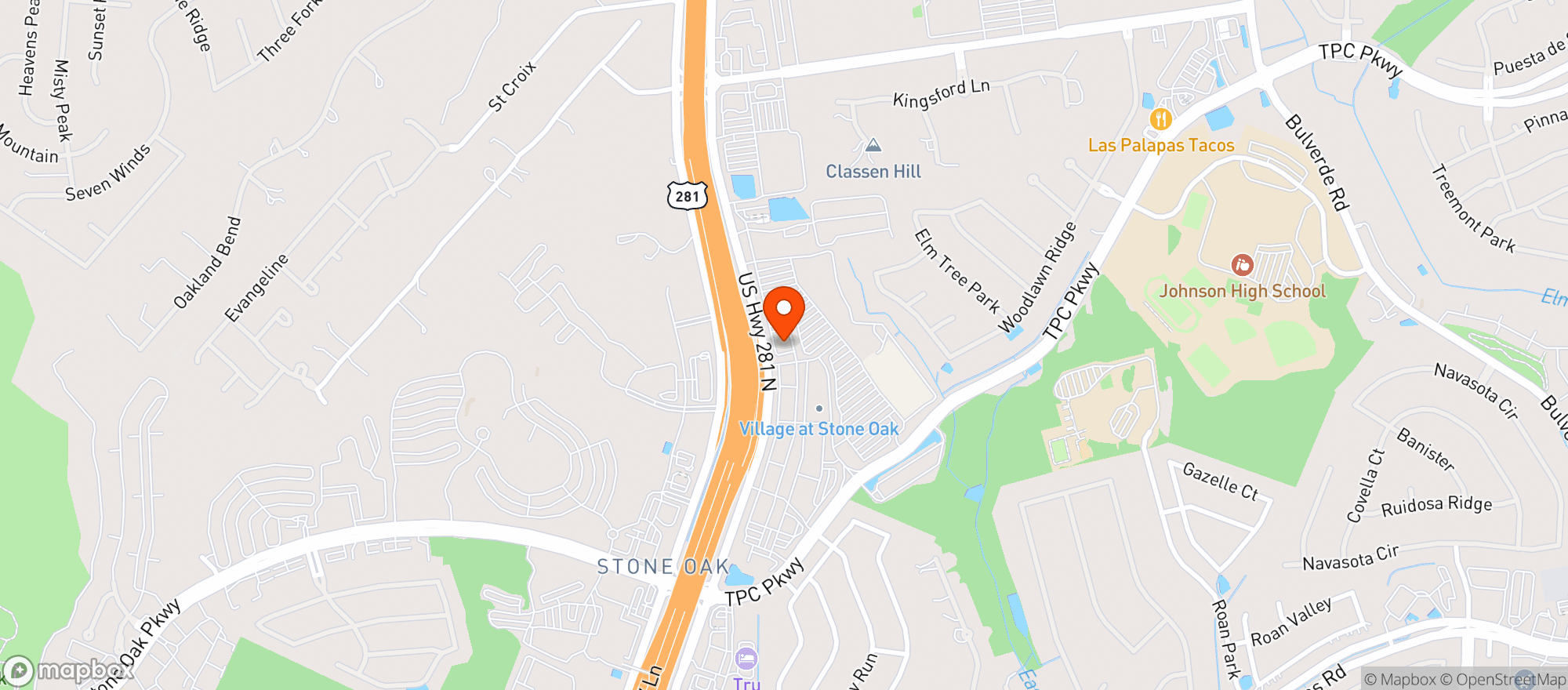 Map showing 54th Street Scratch Grill & Bar