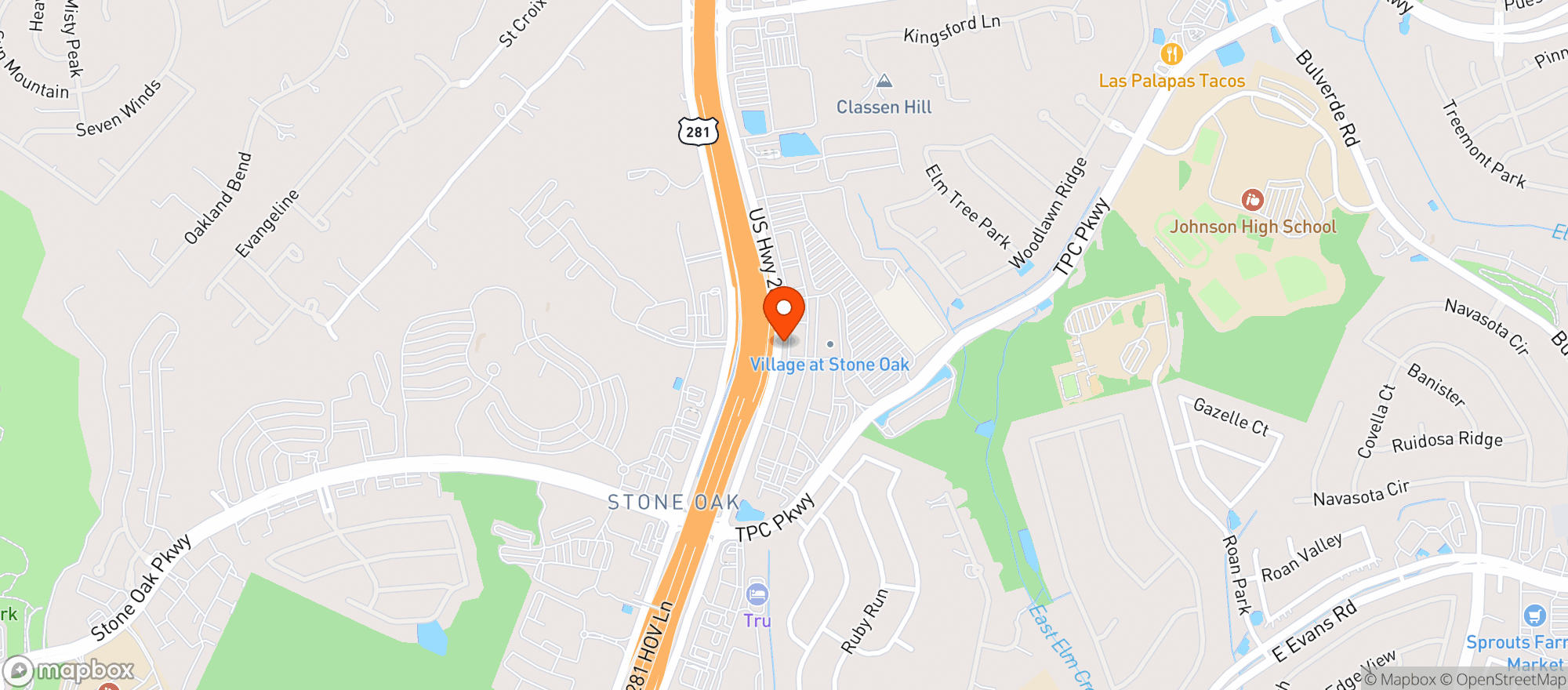 Map showing Bjs Restaurant & Brewhouse