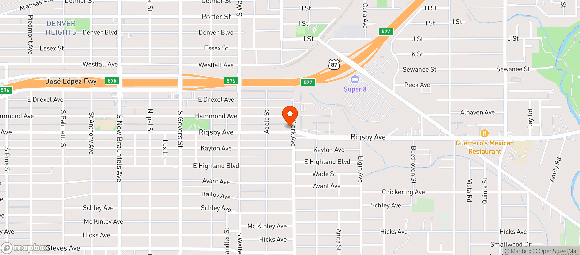 Map showing Neighborhood Food Mart