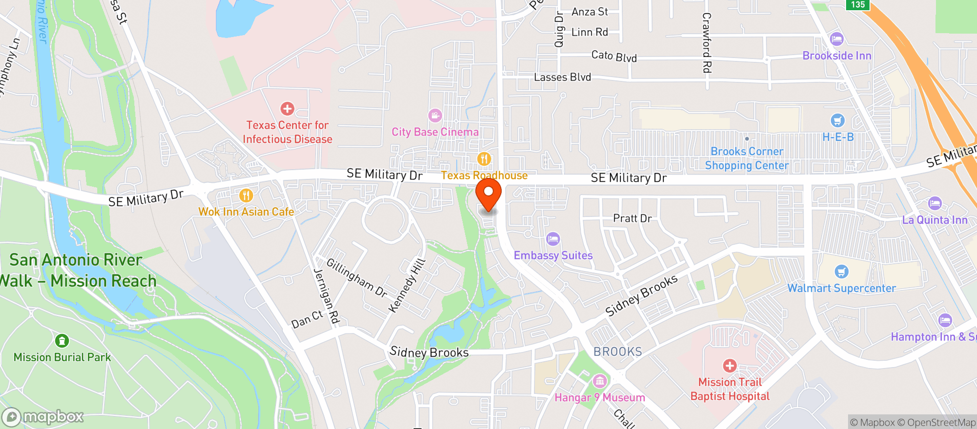 Map showing Gnc