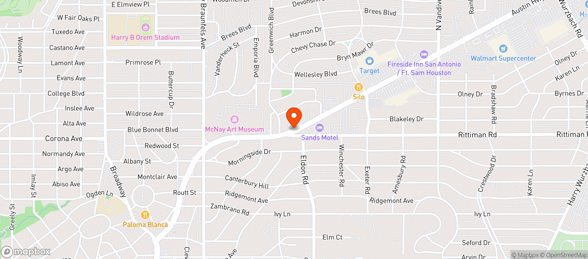 Map showing Tycoon Flats