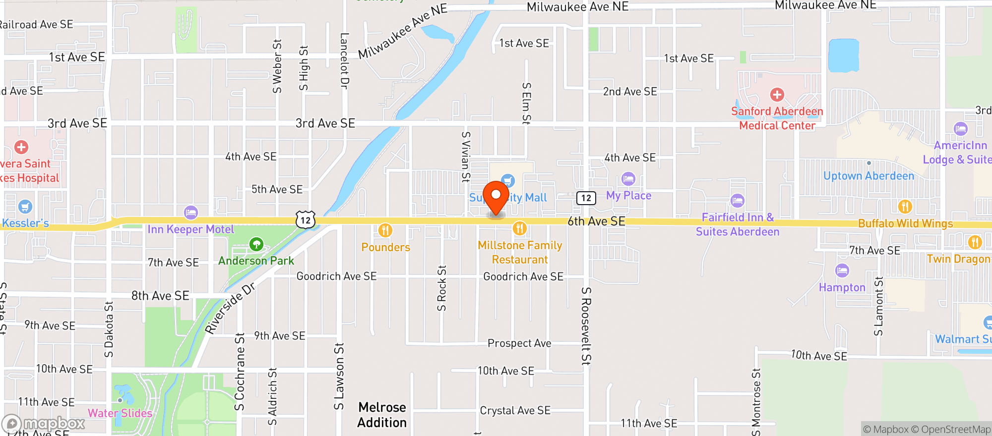 Map showing Kens Super Fair Food & Liquor