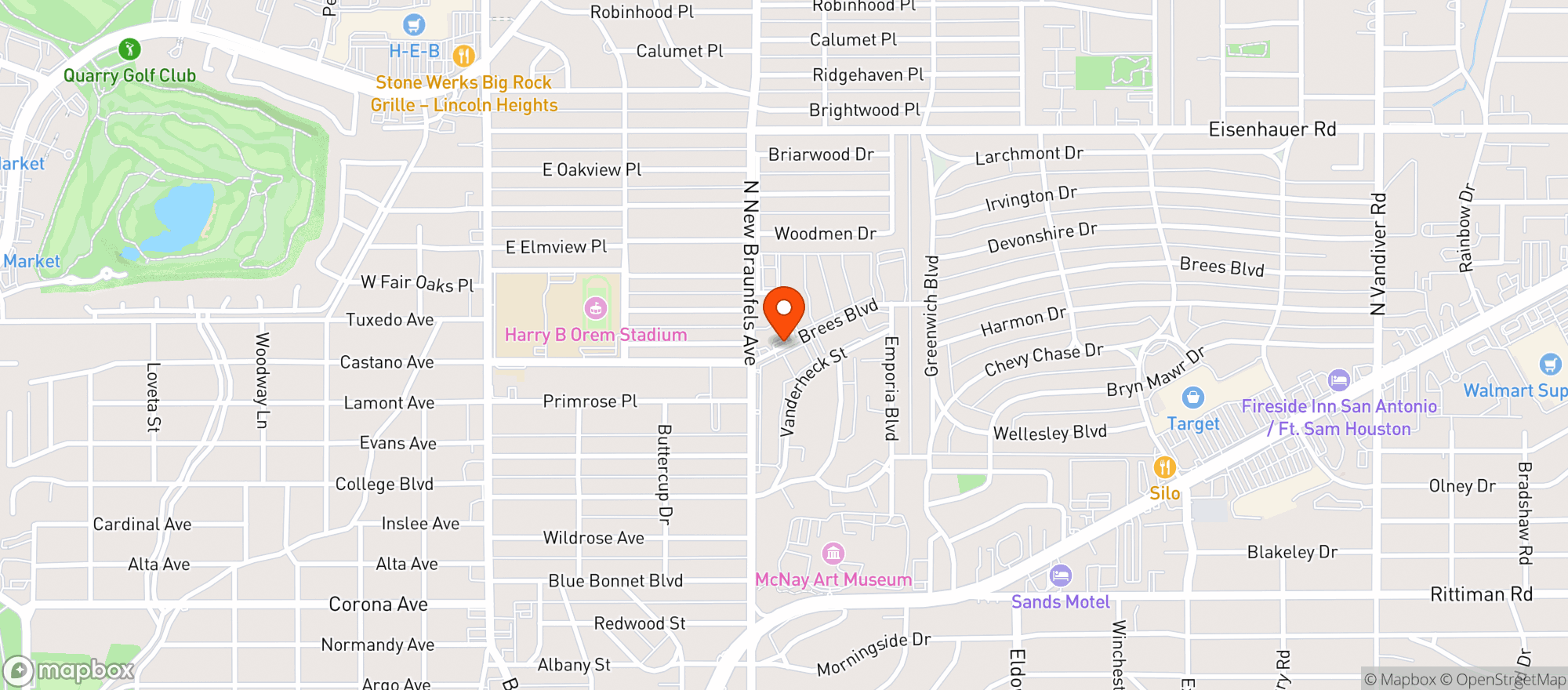 Map showing El Catrin Restaurant & Bar