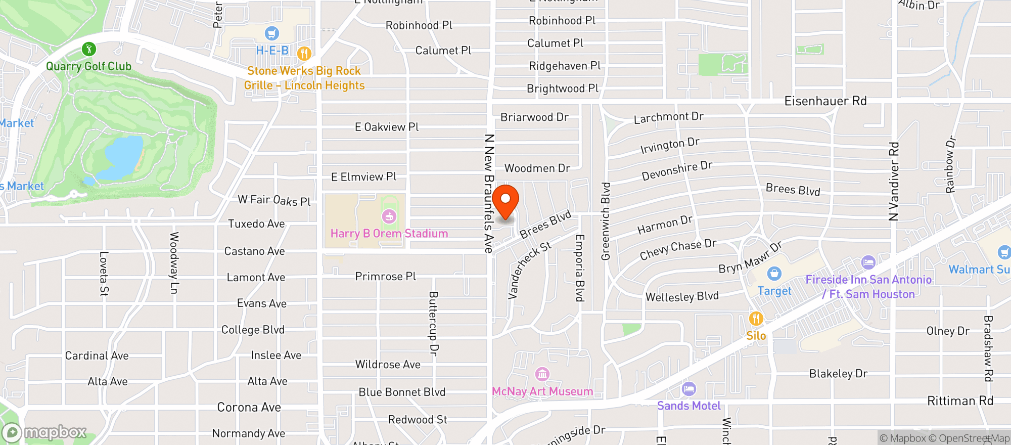 Map showing Natural Grocers By Vitamin Cottage - Natural Grocers By Vc_san Antonio (ah) - 00100009041