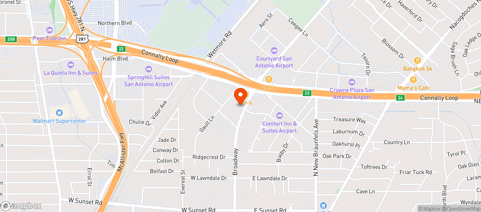 Map showing Wild Barley Kitchen & Brewery