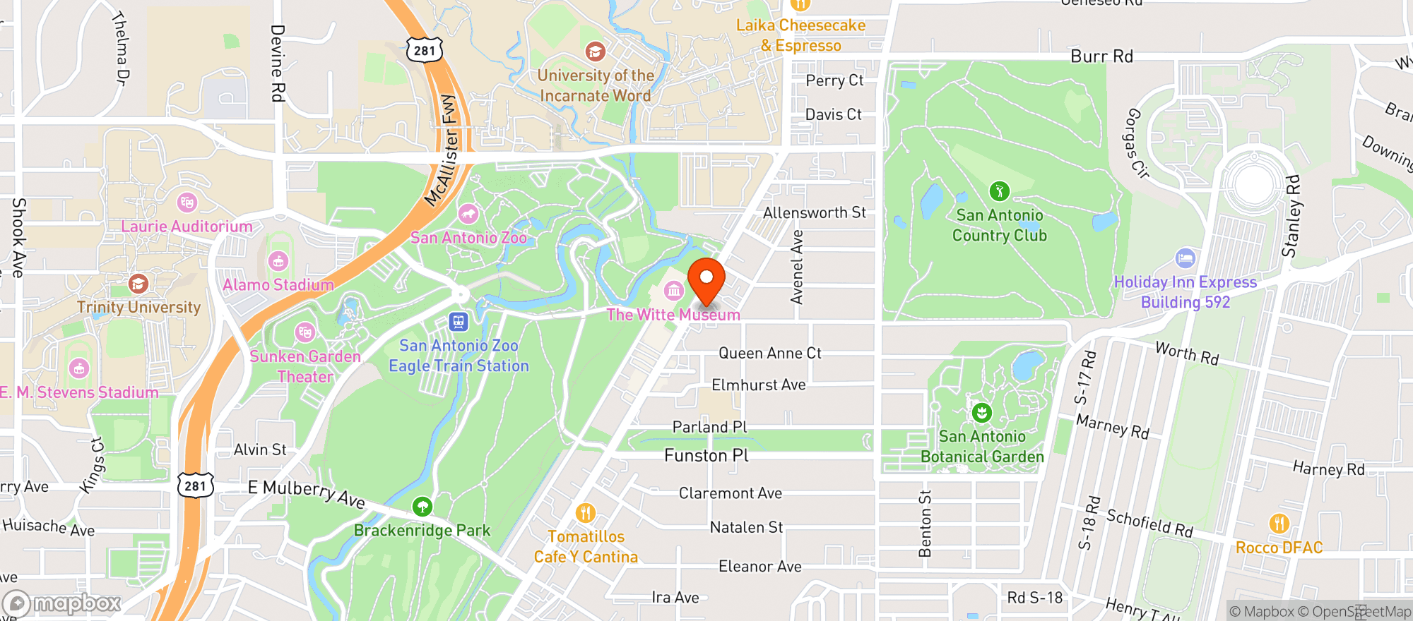 Map showing The Cottage Irish Pub