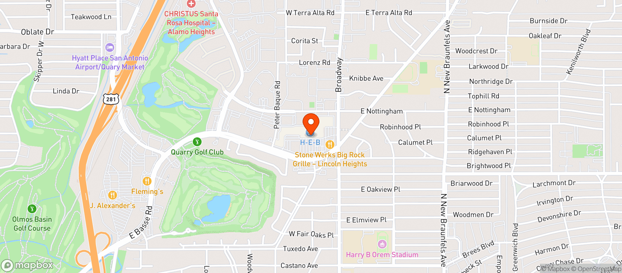 Map showing Twin Liquor