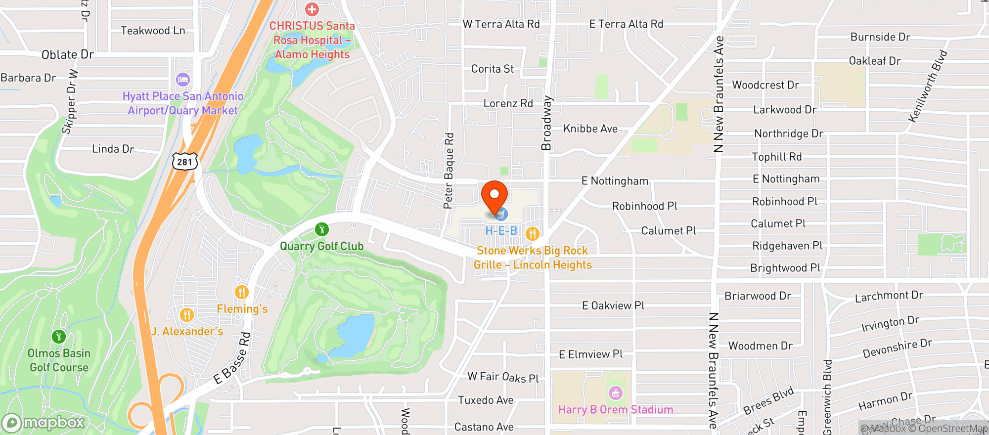 Map showing Jersey Mike's Subs