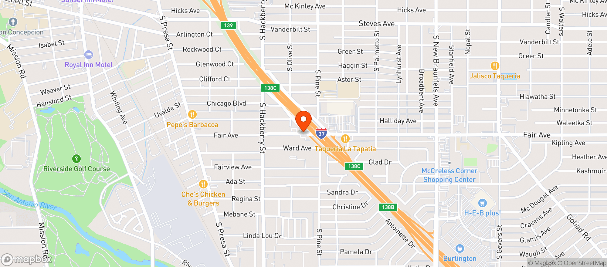 Map showing Star Food Mart